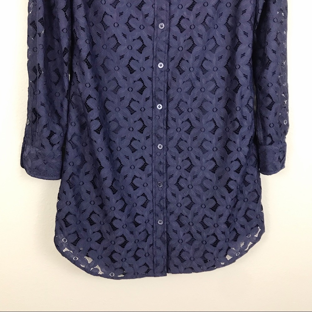 Equipment Femme Brett Floral Lace Shirtdress XS - Picture 4 of 8